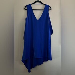 BCBGMaxazria Shana royal blue sleeveless v neck dress size small new